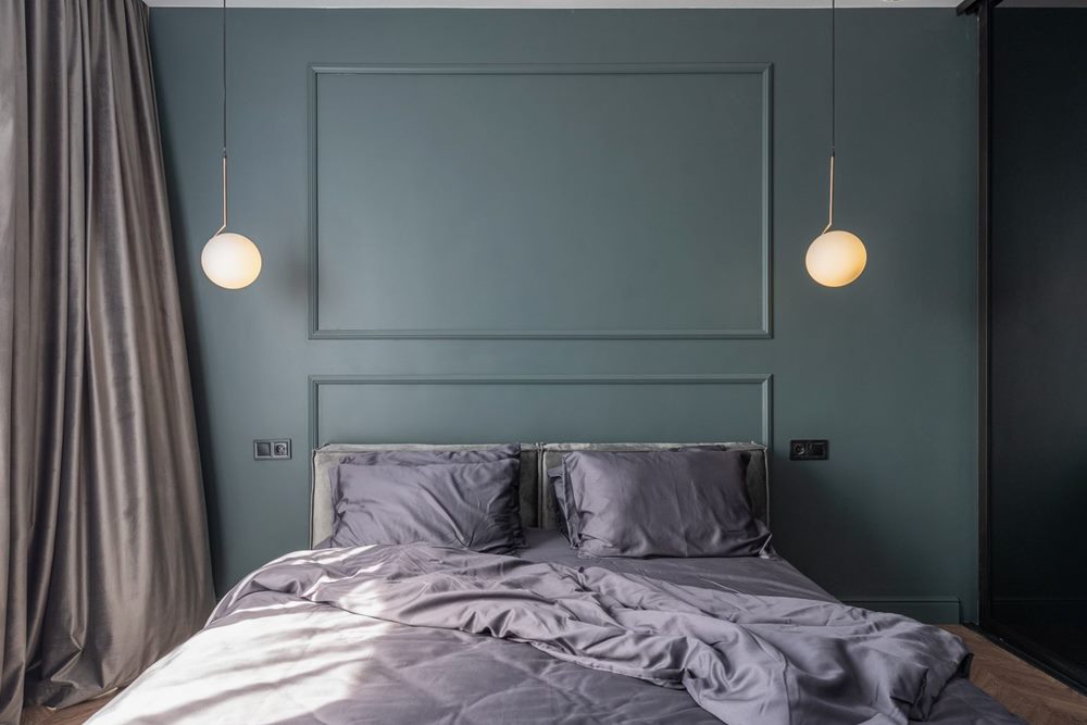A DICTAC bed styled in a modern bedroom